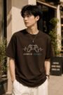 Nama Produk  Kaos Oversized Pria Gamer Spirit Cokelat