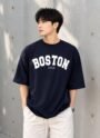 Nama Produk  Kaos Oversized Pria Boston Navy