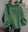Nama Produk  Hoodie Oversized Wanita Warna Hijau dengan Saku Kanguru
