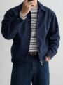 Nama Produk  Jaket Harrington Pria Navy dengan Kerah Klasik